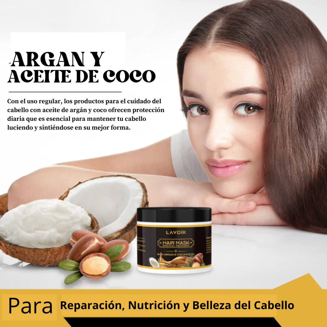 Mascarilla para el cabello MAGICA - Con Argán y Aceite de coco