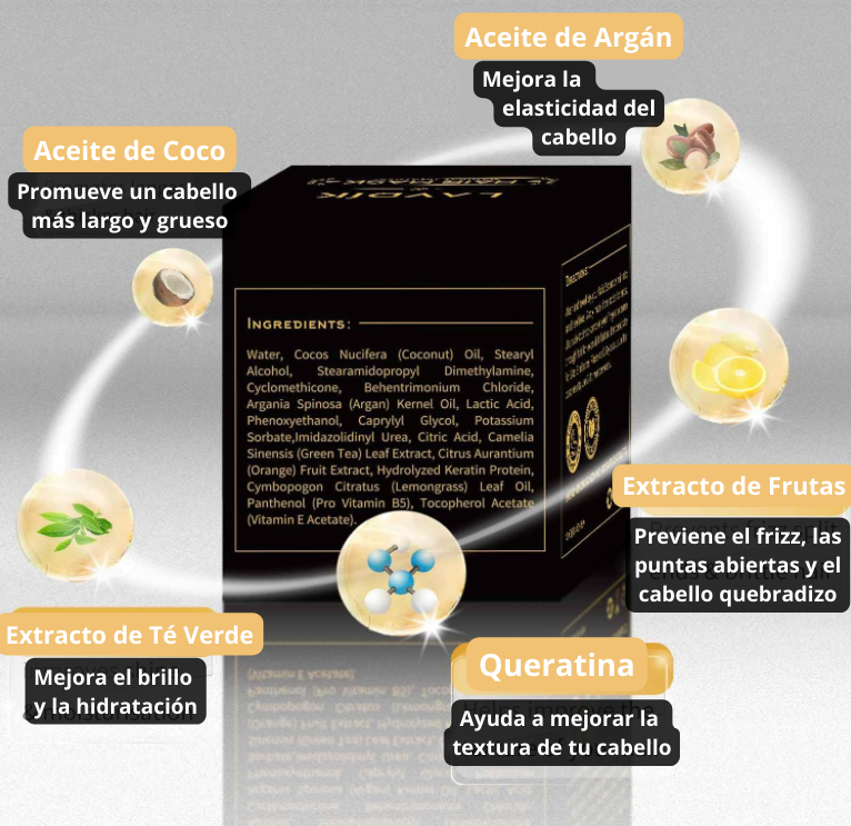 Mascarilla para el cabello MAGICA - Con Argán y Aceite de coco