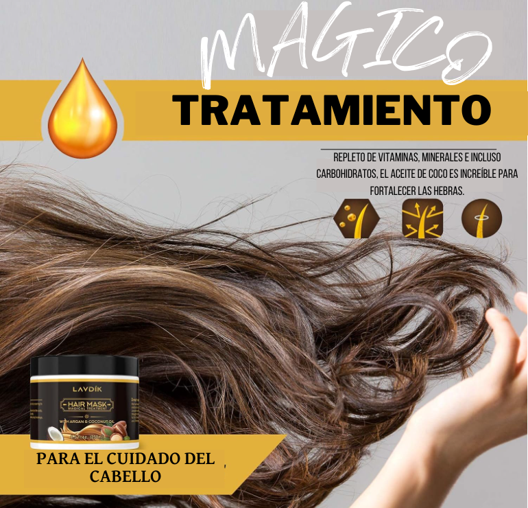 Mascarilla para el cabello MAGICA - Con Argán y Aceite de coco
