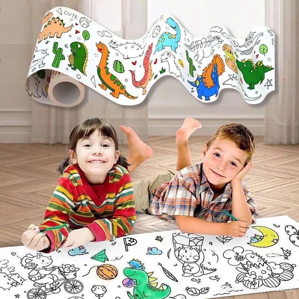 🥳ROLLO PAPEL PARA NIÑOS🥳 - 🎨 COLOREAR (30 X 300 CM)